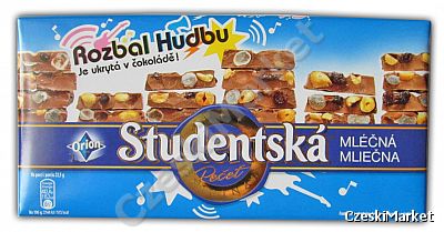 Czekolada Studentska mleczna klasyczna